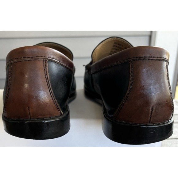 Giorgio Brutini Two Tone Leather Penny Loafers Men's 9M Comfort Support Brand - Picture 5 of 10
